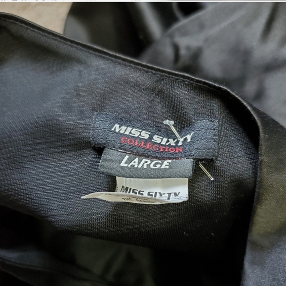 Miss Sixty Italy Satin One Shoulder Cocktail Dress - Picture 5 of 5